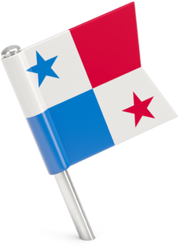 A Flag Pin With A Blue Red White And Blue Flag
