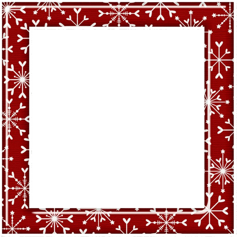 A Red And White Photo Frame