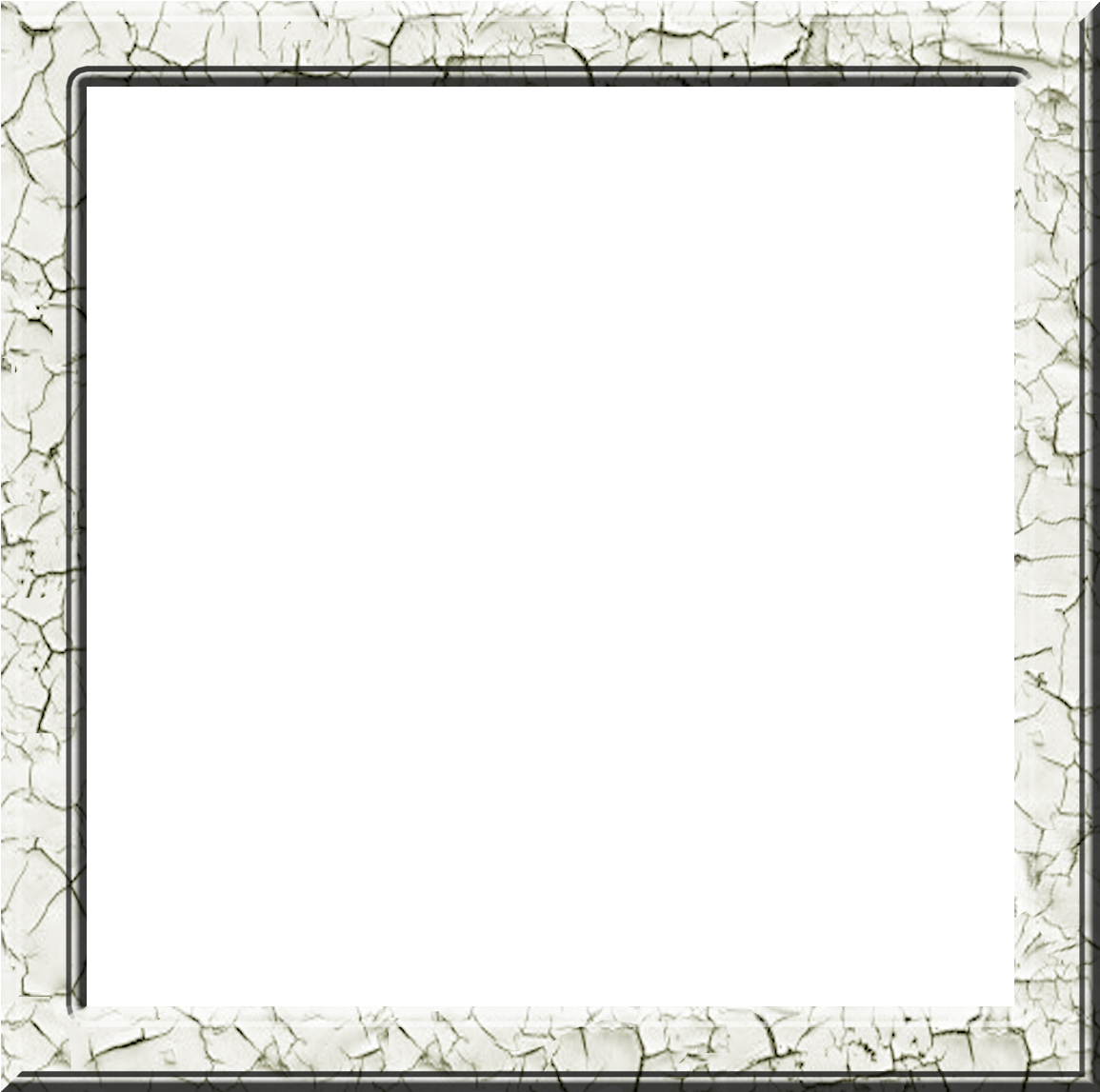 A White Frame With A Black Background