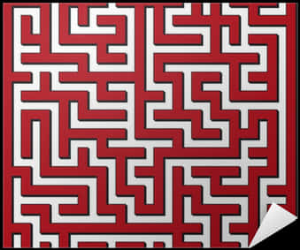A Red And White Maze
