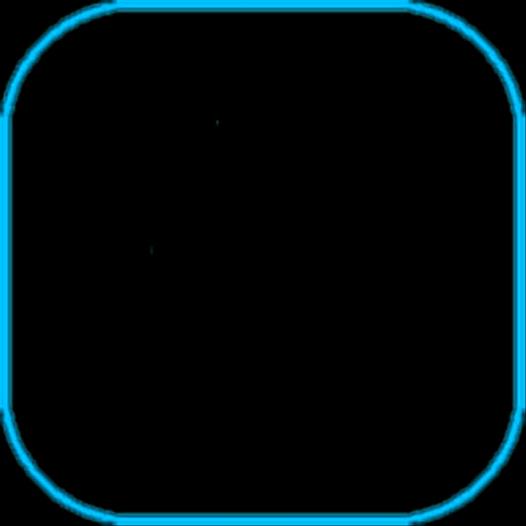 A Blue Square With Black Background