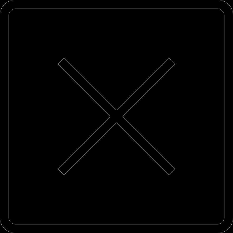 A Black Square With A Cross