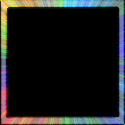 A Rainbow Colored Square Frame