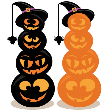 A Group Of Pumpkins Stacked Together