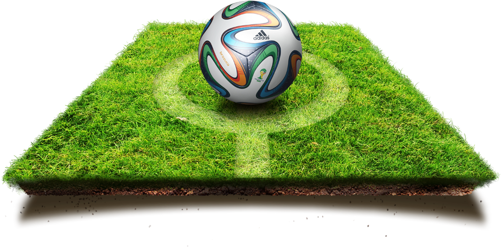 A Football Ball On A Grass Field