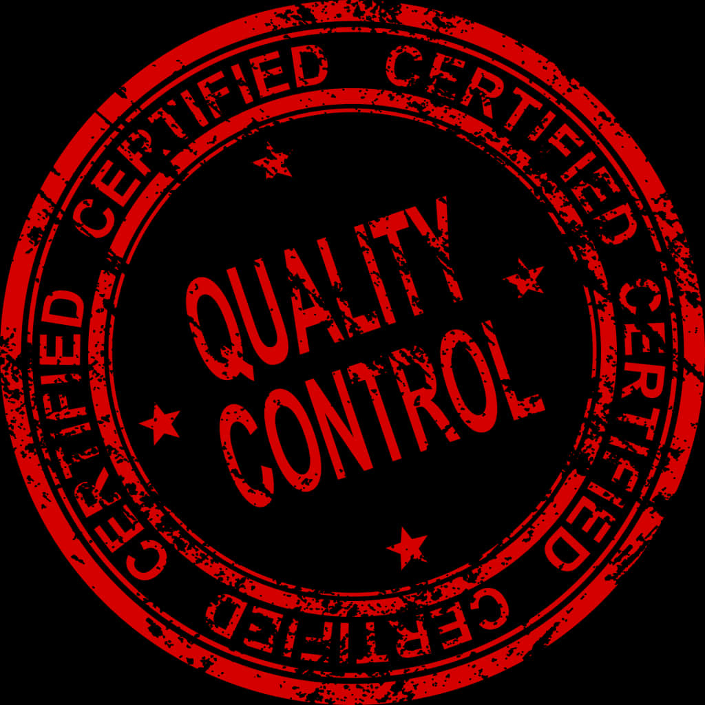 Round Quality Control Stamp