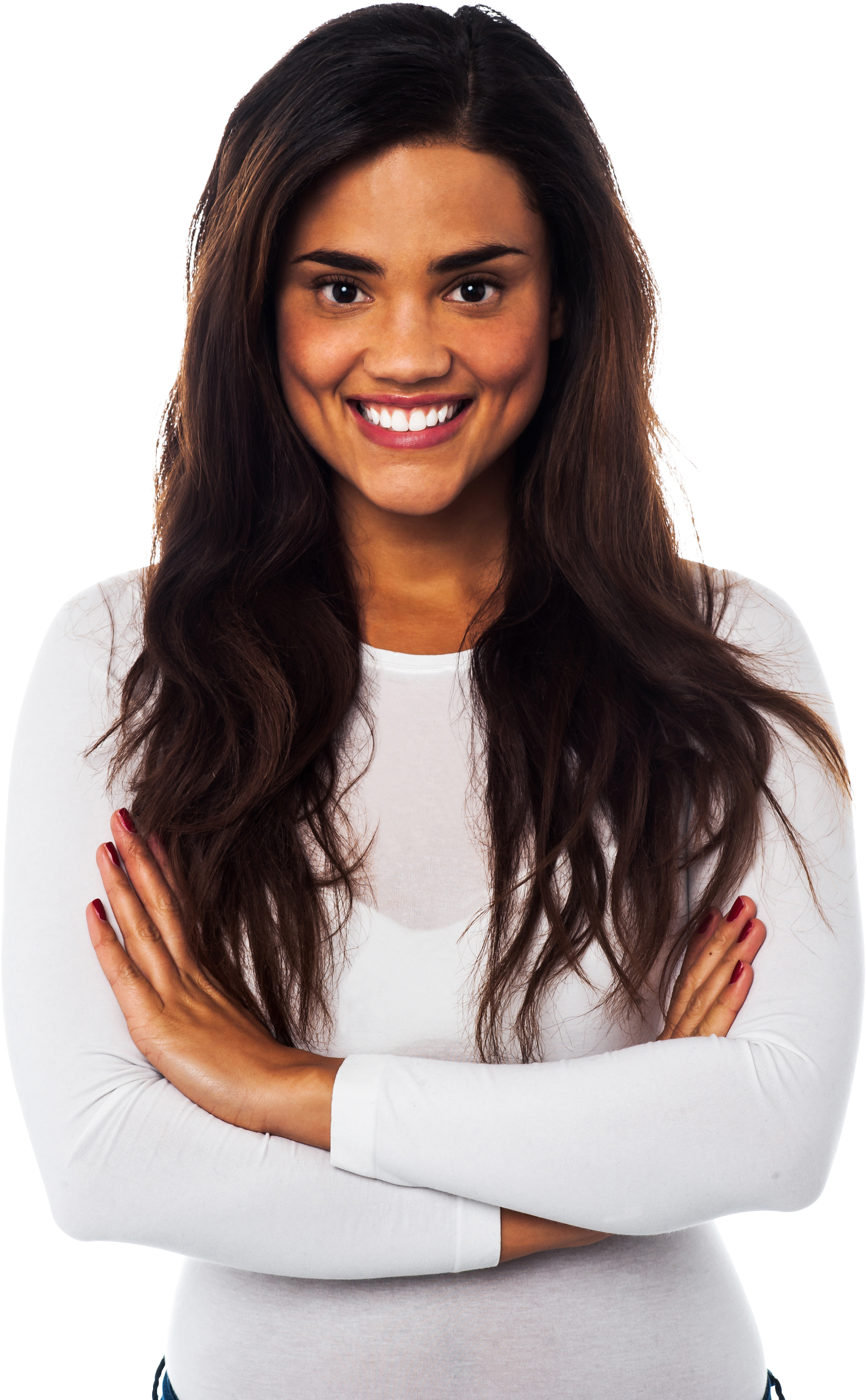 Standing Girl Free Commercial Use Png Image - Brown Woman Png, Transparent Png