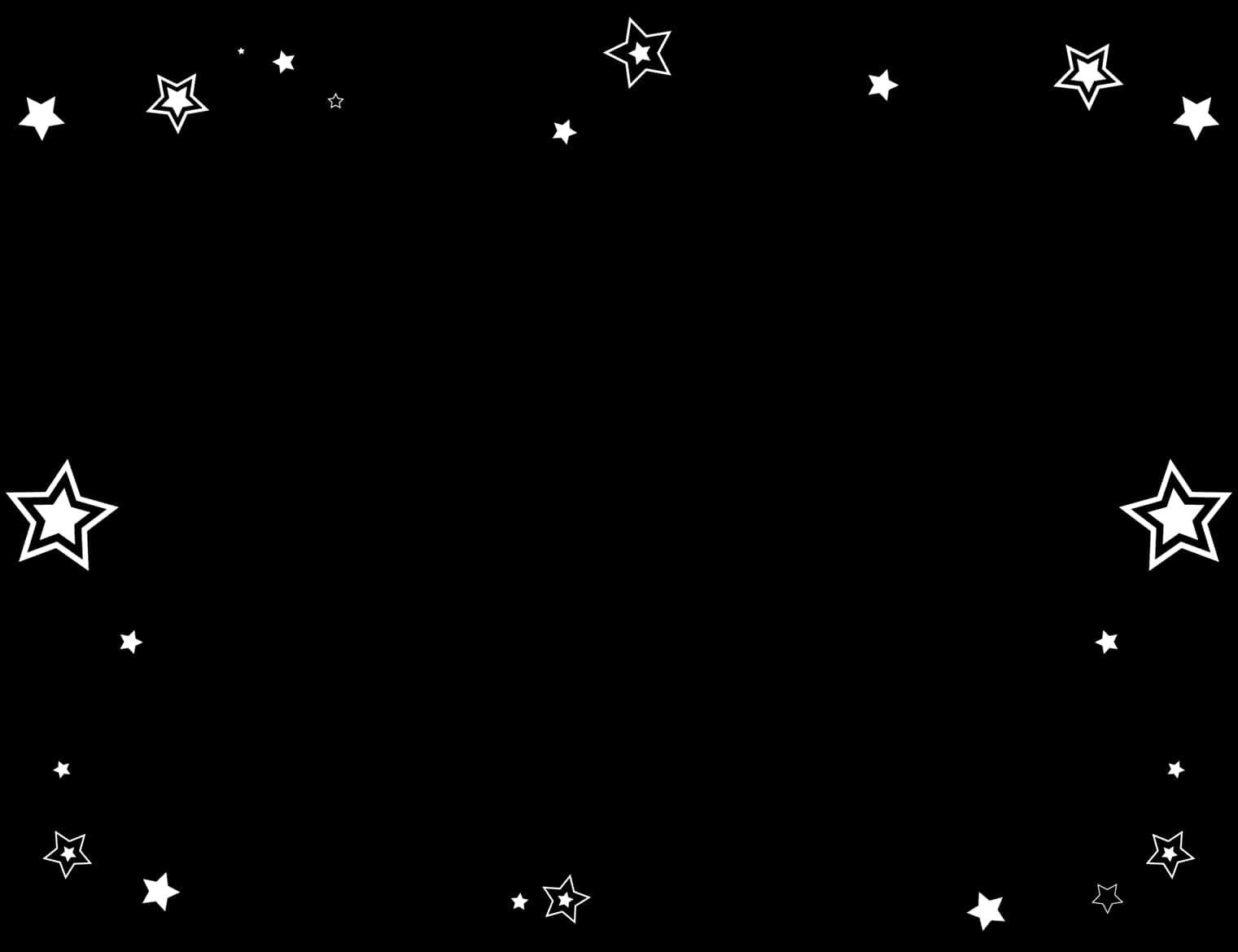 A Black Background With White Stars