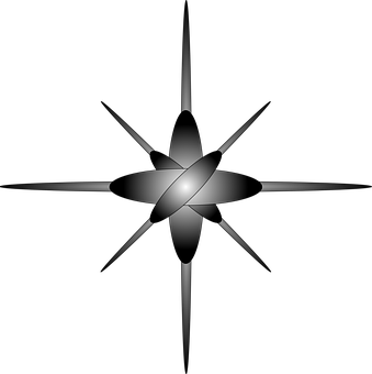 A Star With A Black Background