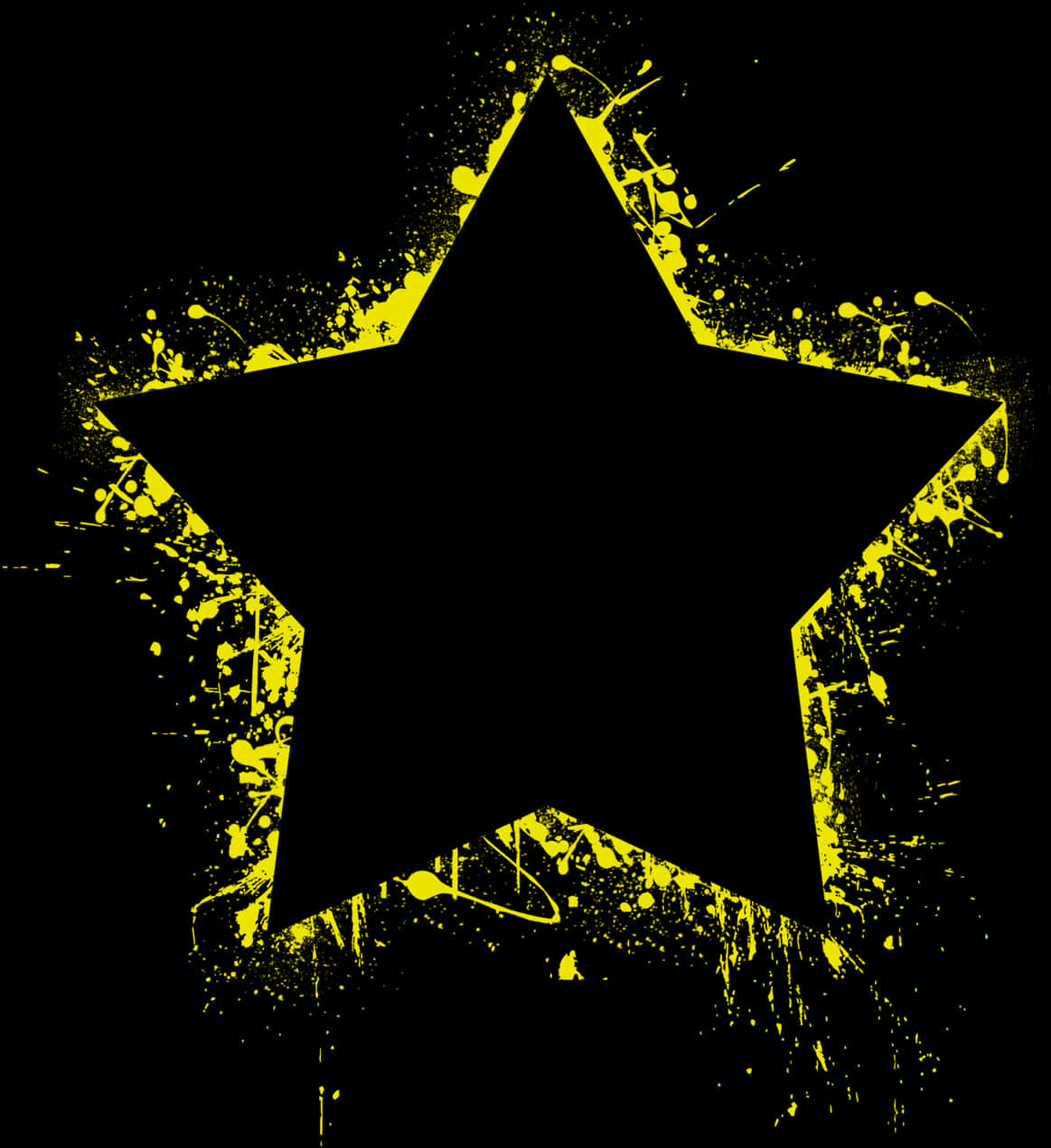 Star Paint Splatter Design