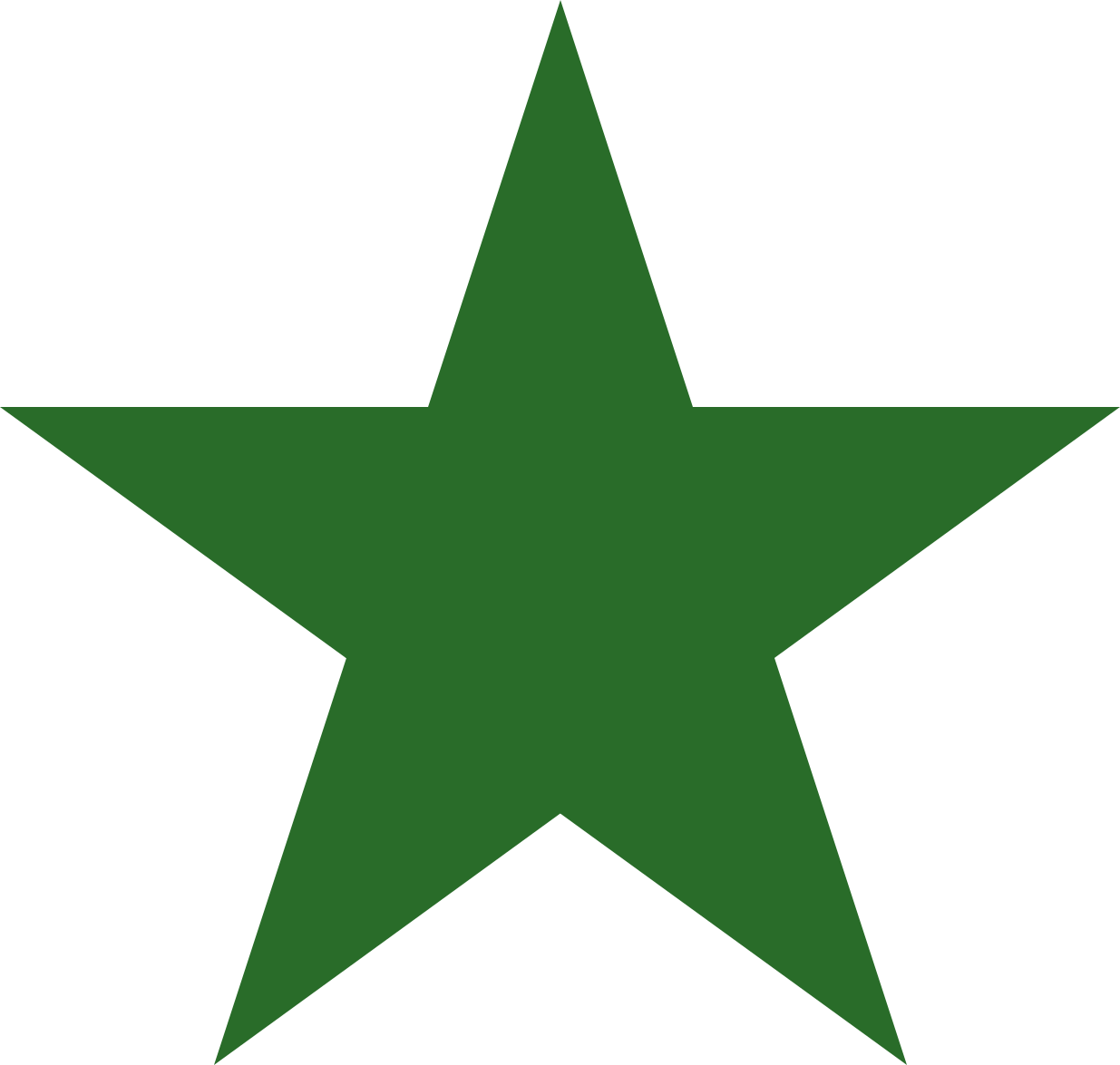 A Green Star On A Black Background