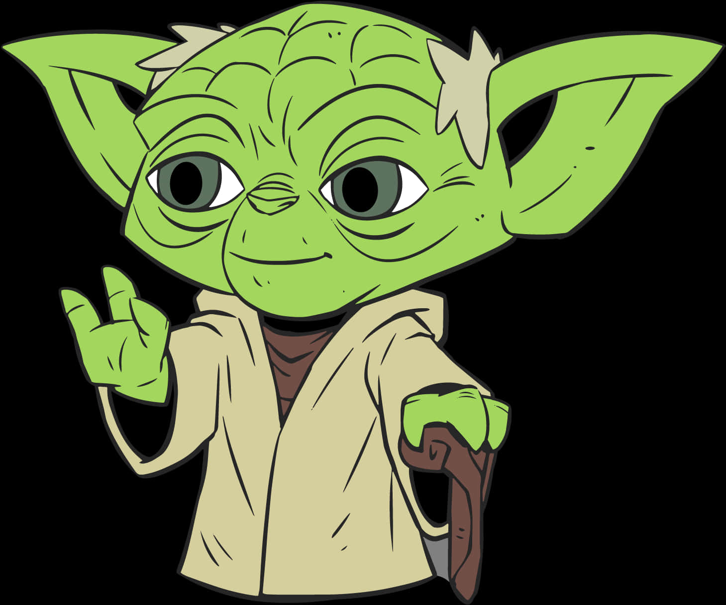 Cartoon Character Of A Green Alien