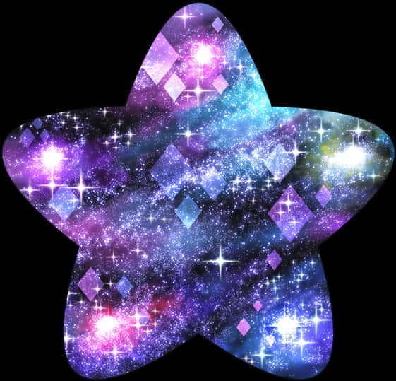 Star With Galaxy Design
