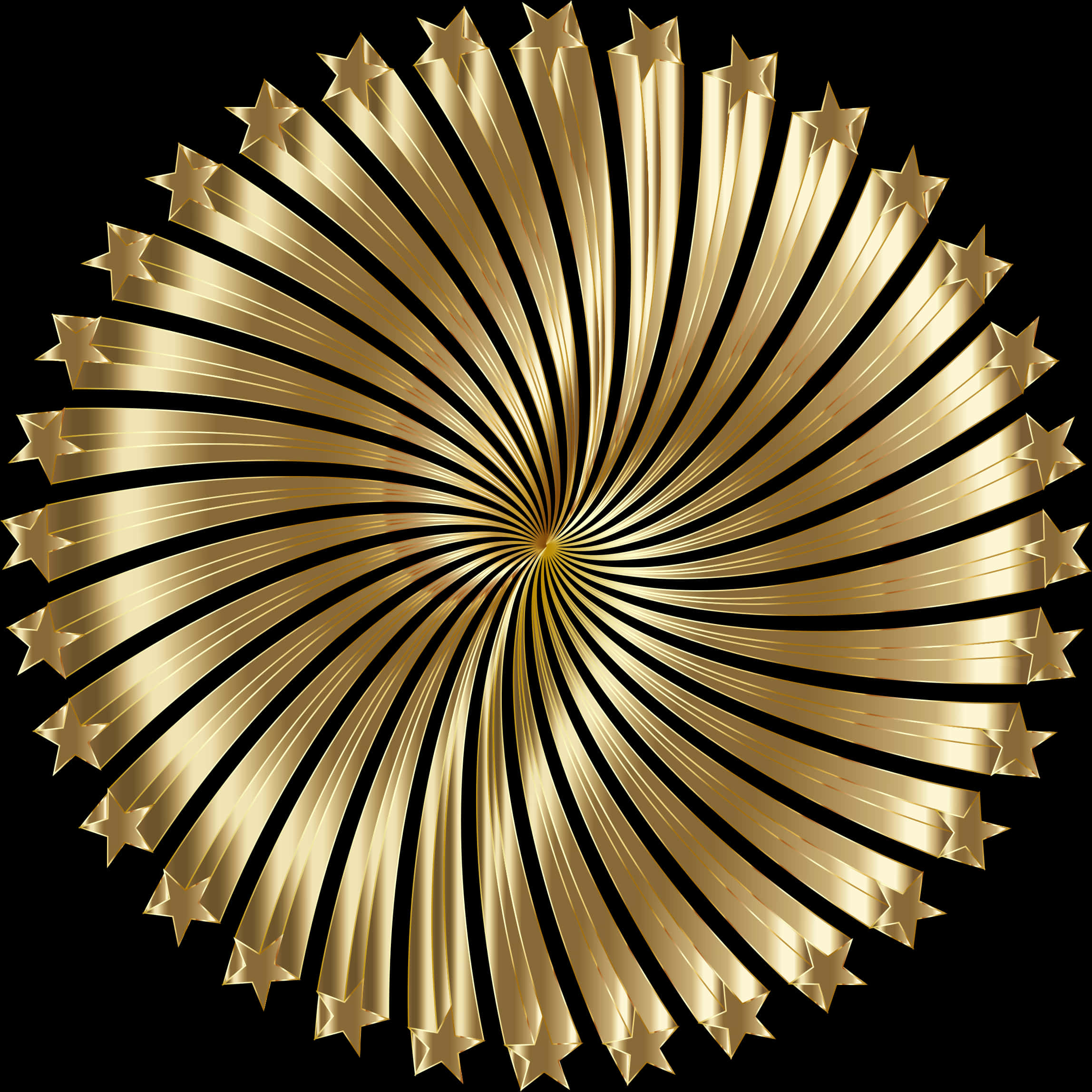 Golden Spiral Starburst