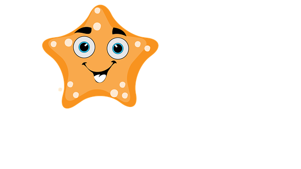 A Cartoon Starfish With A Smiling Face