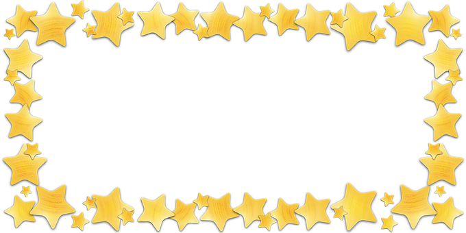 A Star Shaped Frame With Black Background