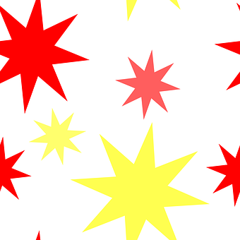 A Red And Yellow Stars