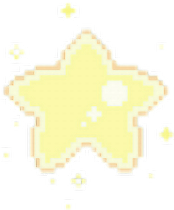 A Yellow Star With White Dots