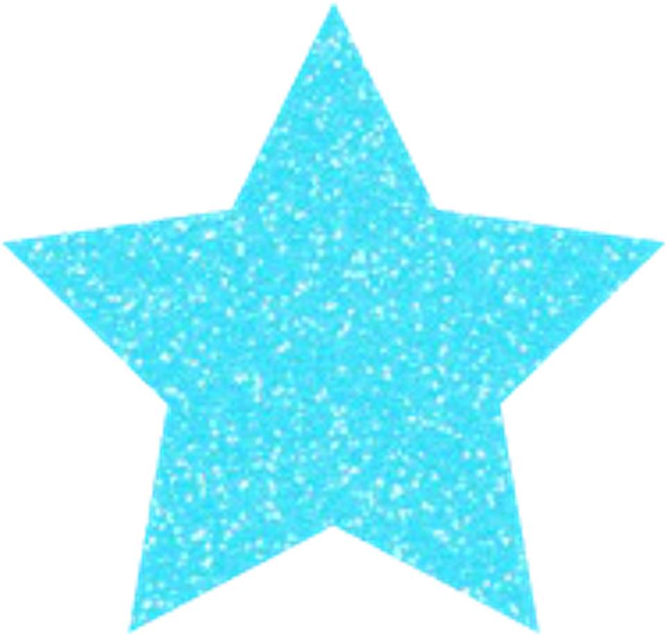 A Blue Star With Black Background