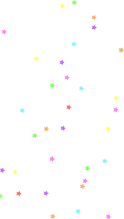 A Group Of Colorful Stars On A Black Background