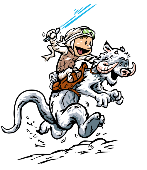 Cartoon A Cartoon Of A Boy Riding A Wild Animal