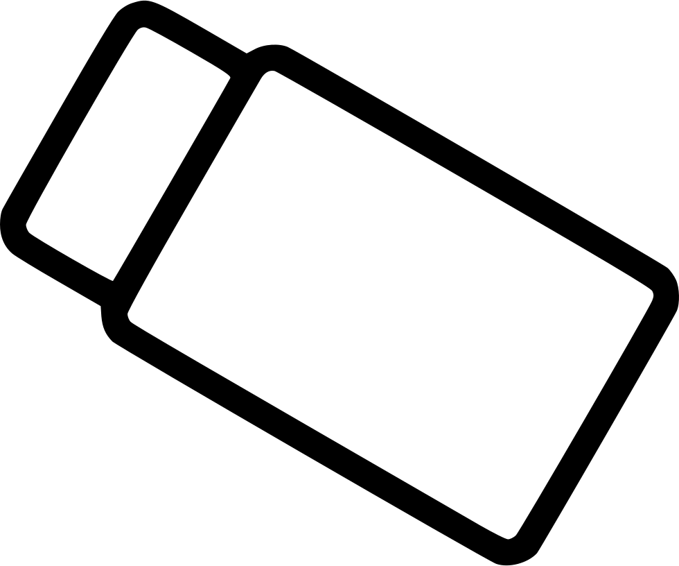 A Black Outline Of A Rectangular Object