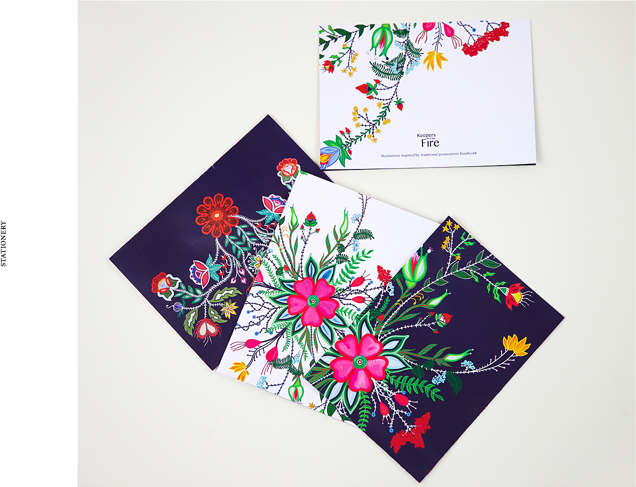 A Group Of Cards With Flowers On Them