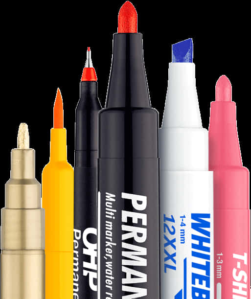 A Group Of Markers With Different Colors