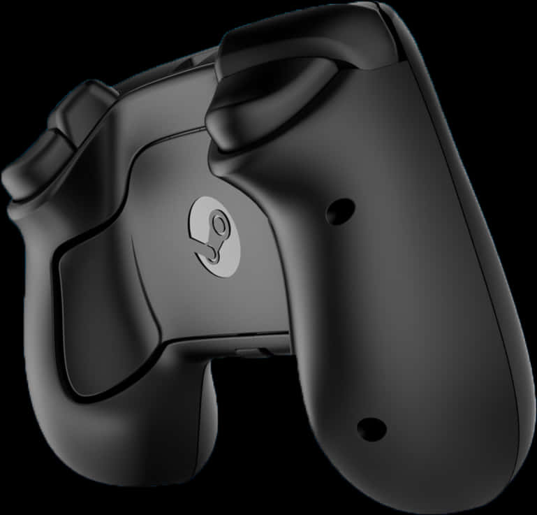 A Black Gaming Controller With A Logo