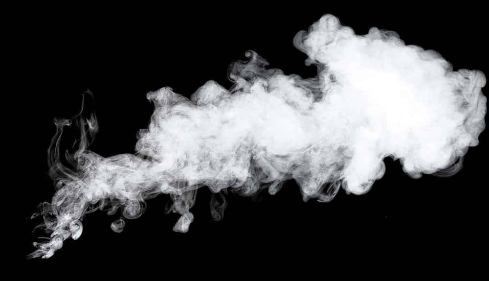 A White Smoke On A Black Background