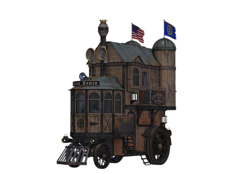 A Steampunk House On Wheels