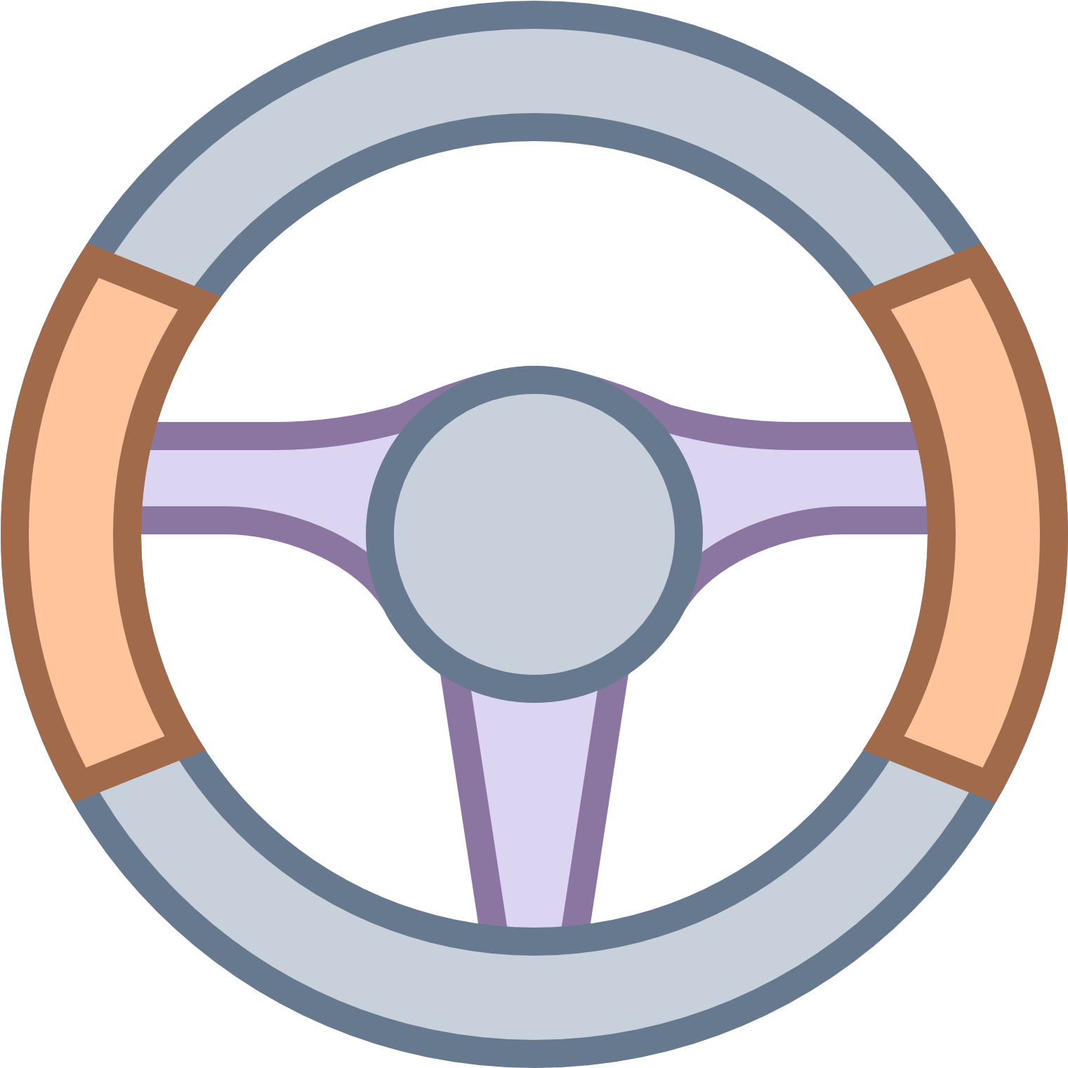 A Steering Wheel With A Black Background