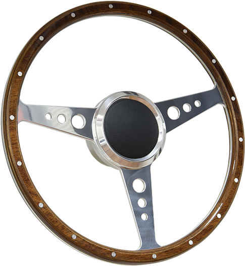 A Close Up Of A Steering Wheel