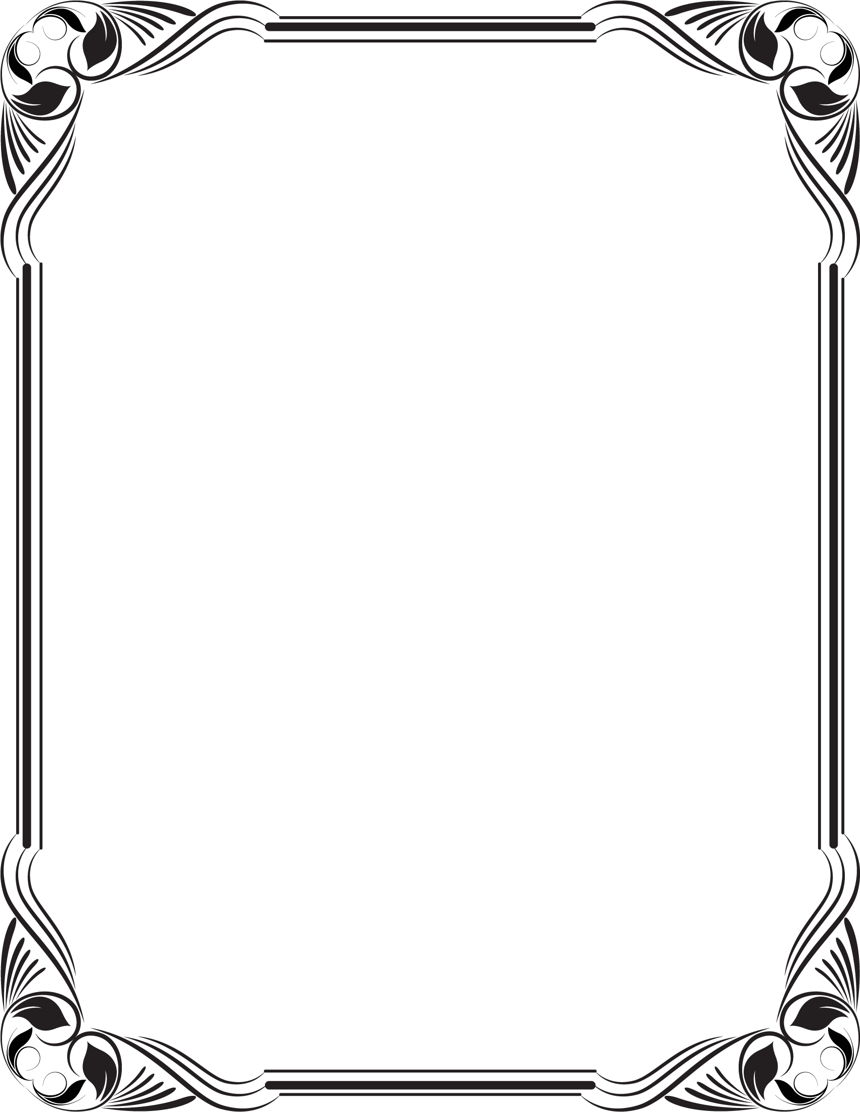 A Black Rectangular Frame With Black Border
