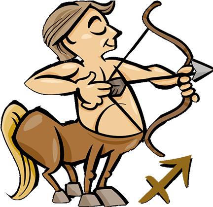 A Cartoon Of A Man Holding A Bow And Arrow