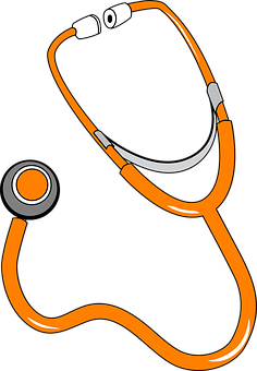 A Stethoscope On A Black Background