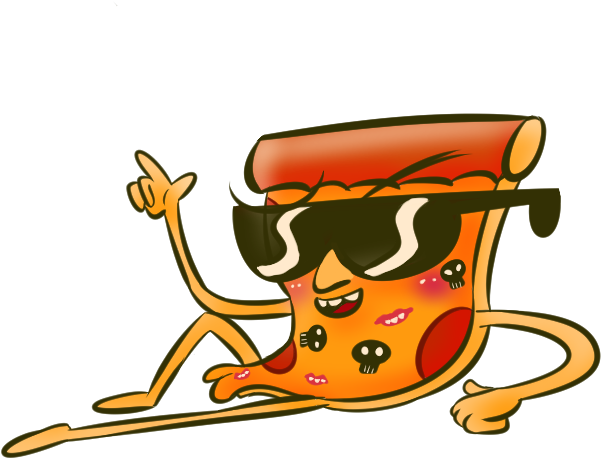 Cartoon Of A Pizza
