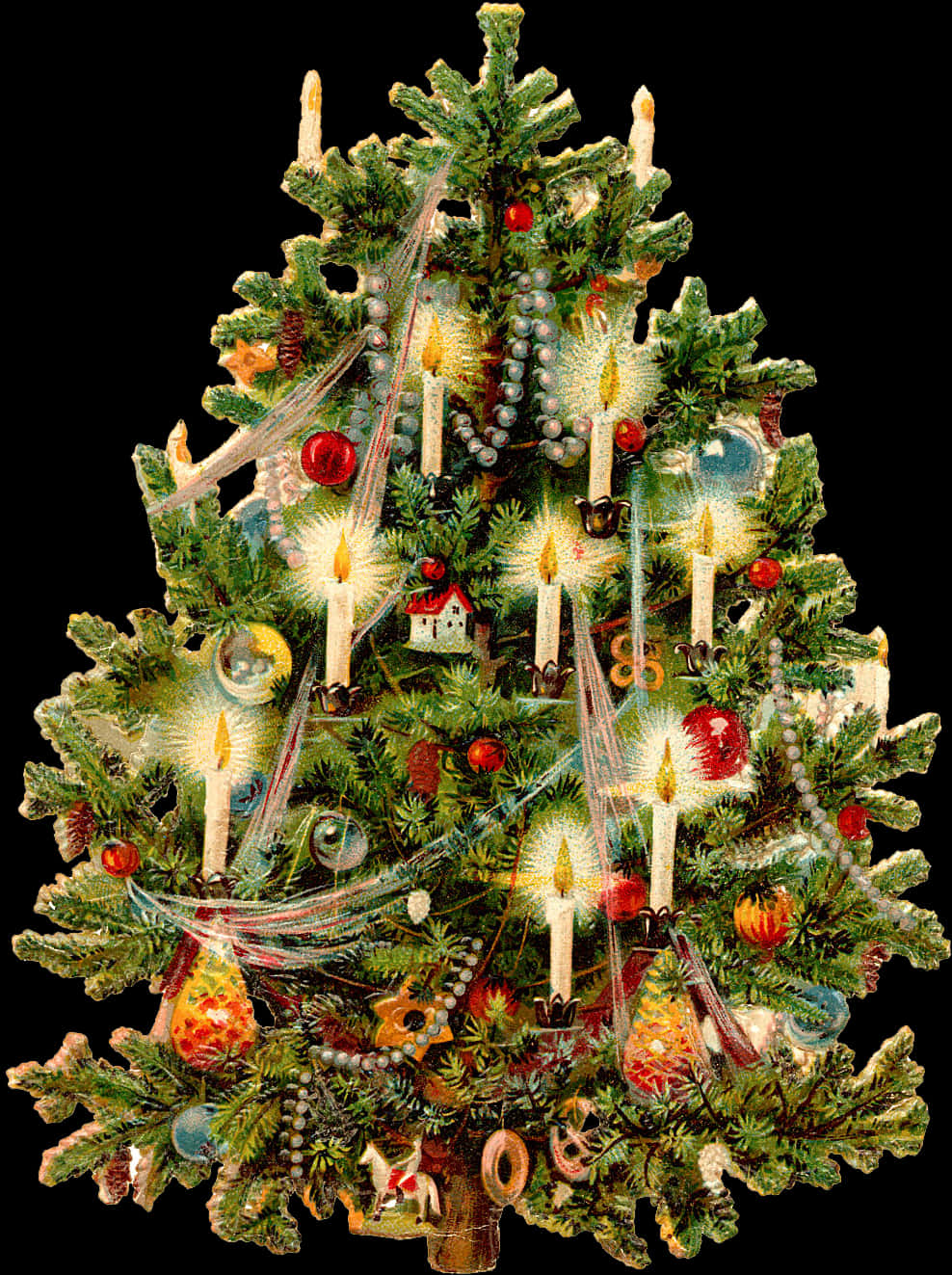 В старину на новогодних елках. Новогодняя елочка. Старинная Новогодняя елка. Рождественская елка. Новогодняя елка украшенная конфетами.