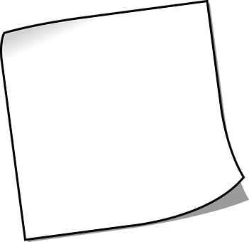 A White Paper With Curled Corner