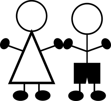 A White Triangle And A Black Background