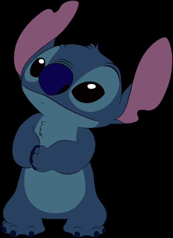 Stitch Expectantly Looking Up