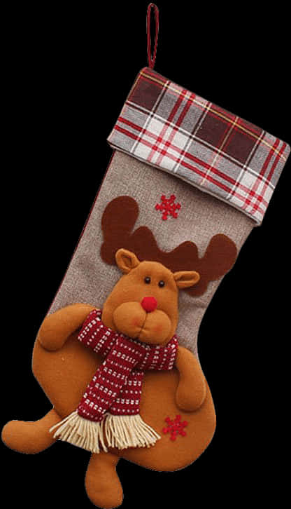 A Stuffed Reindeer Stocking