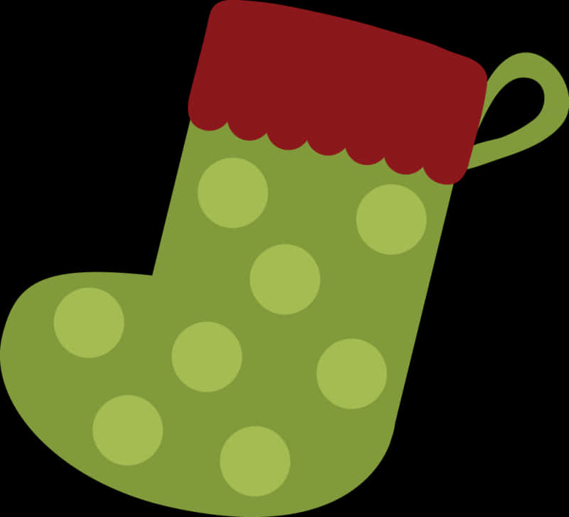 A Green And Red Stocking