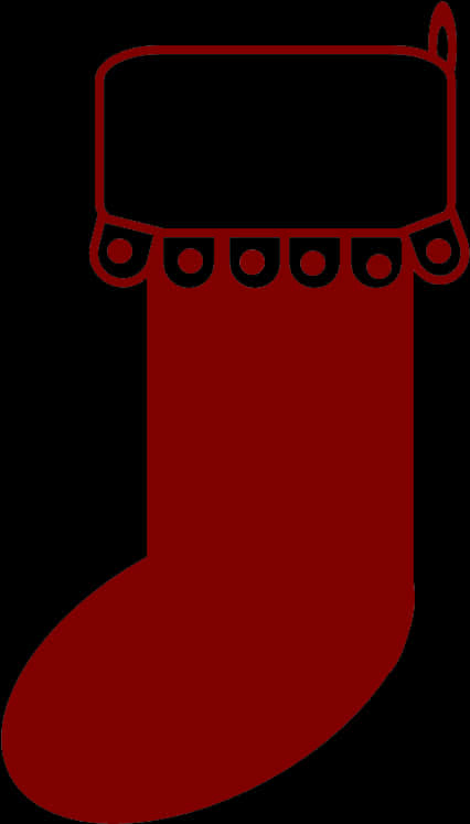 A Red And Black Stocking