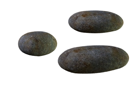 A Group Of Round Rocks