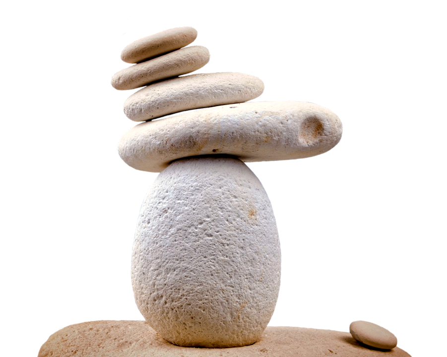 A Stack Of Rocks On Top Of Each Other