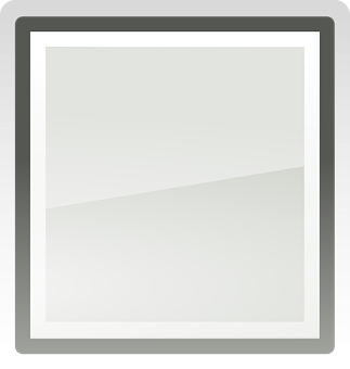 A White Rectangular Object With A Black Border