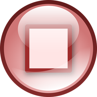A Red And White Button