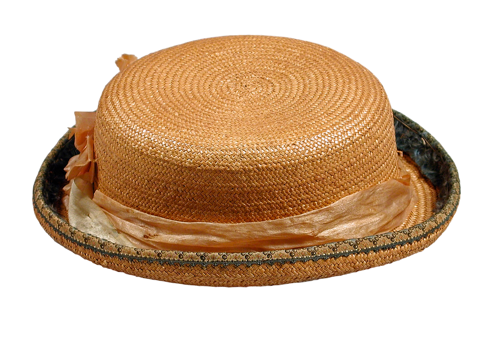 A Straw Hat With A Ribbon On It