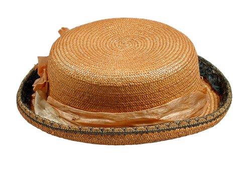 A Straw Hat With A Ribbon